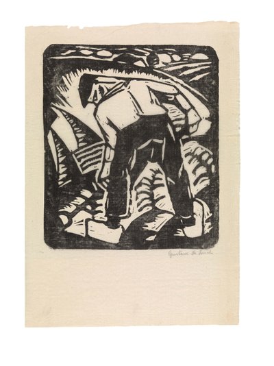 Holenderski: Zbieracz ziemniaków lub Farmer autorstwa Gustave de Smet