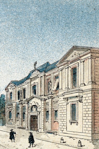 Widok na hotel Carnavalet, rezydencję markizy Sevigne autorstwa Gustave Demoulin