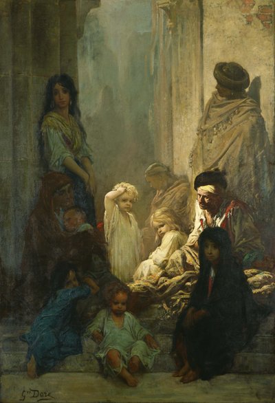 La Siesta, Wspomnienia z Hiszpanii. autorstwa Gustave Dore