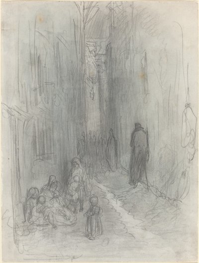 Backstreet w Londynie autorstwa Gustave Dore