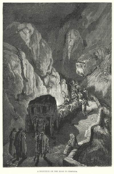 Staranność na drodze do Granady (rycina) autorstwa Gustave Dore