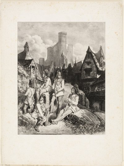 Grupa austriackich gwardzistów autorstwa Gustave Dore