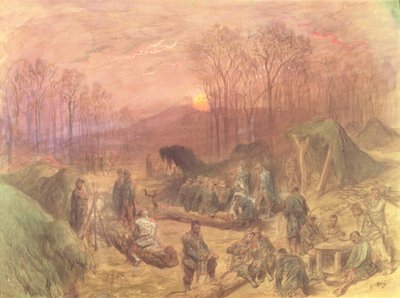 Obóz wojskowy autorstwa Gustave Dore