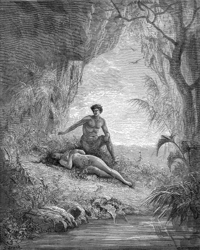 Adam i Ewa - Biblia autorstwa Gustave Dore