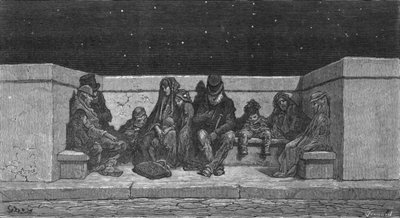 „Śpiąc pod gwiazdami”, 1872. autorstwa Gustave Dore