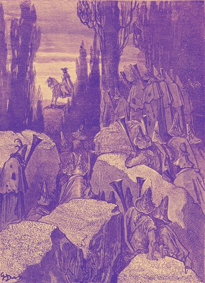 Baron Münchausen: Bandyci / bandyci — autorstwa Doré. autorstwa Gustave Dore