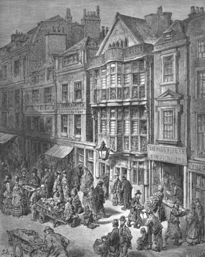 „Ulica Bishopsgate”, 1872. autorstwa Gustave Dore