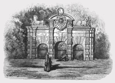 „Buckingham Gate”, 1872. autorstwa Gustave Dore