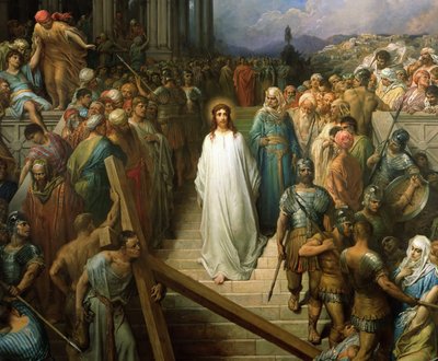 Chrystus opuszczający Pretorium Chrystus quittant le prétoire, w latach 1874-1880. autorstwa Gustave Dore