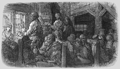 „Kawiarnia - Halka Lane”, 1872. autorstwa Gustave Dore
