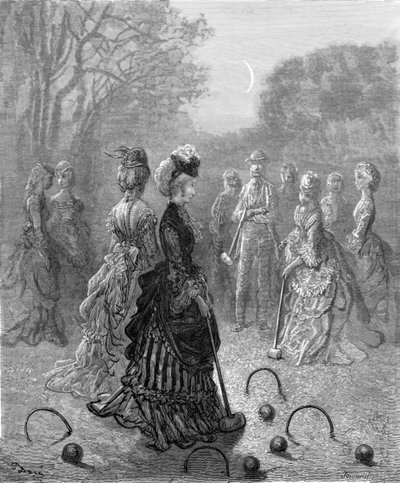 „Kroket”, 1872. autorstwa Gustave Dore