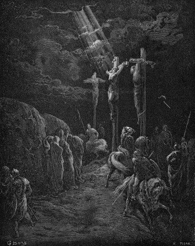 Ukrzyżowanie Jezusa autorstwa Gustave Dore