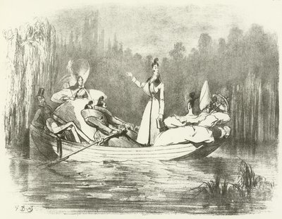 Dandyzm wiejski (wklęsłodruk) autorstwa Gustave Dore