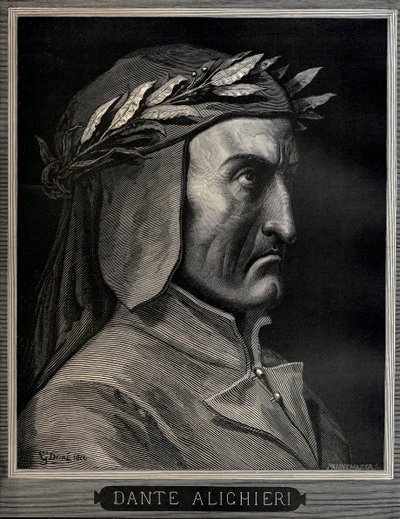 Dante Alighieri 1265-1321, 1860. autorstwa Gustave Dore
