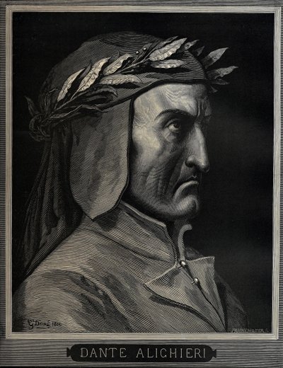 Dante Alighieri 1265-1321, 1860 autorstwa Gustave Dore
