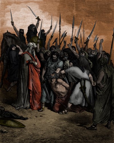 Śmierć Agaga autorstwa Doré - Biblia autorstwa Gustave Dore