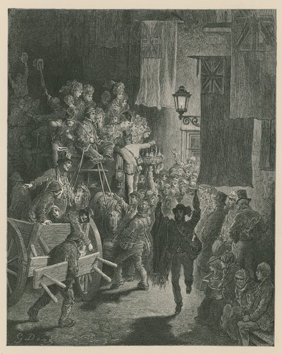 Derby Day - powrót do domu autorstwa Gustave Dore