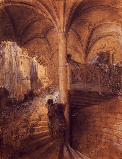 Zaczarowany zamek, ilustracja Gustave Dore