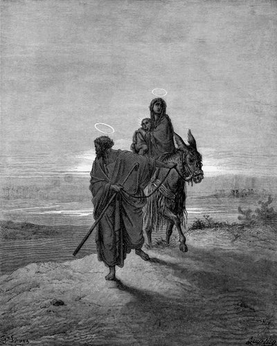 Ucieczka do Egiptu autorstwa Gustave Dore