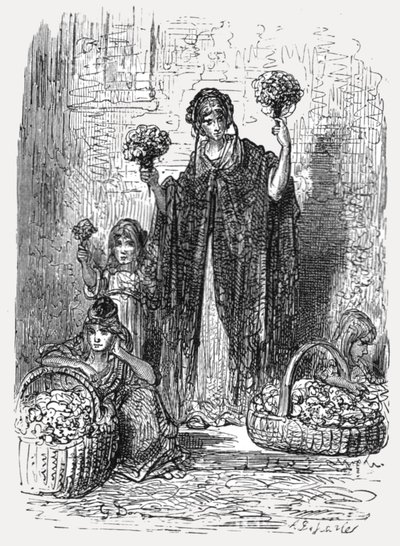 „Dziewczyny w kwiaty”, 1872. autorstwa Gustave Dore