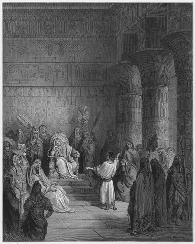 Gustave Dore Biblia: Józef interpretujący sen faraona autorstwa Gustave Dore