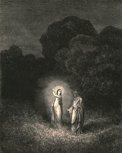 Ja, który teraz wzywam cię do tego zadania, jestem Beatrice, ok. 1890 r. autorstwa Gustave Dore