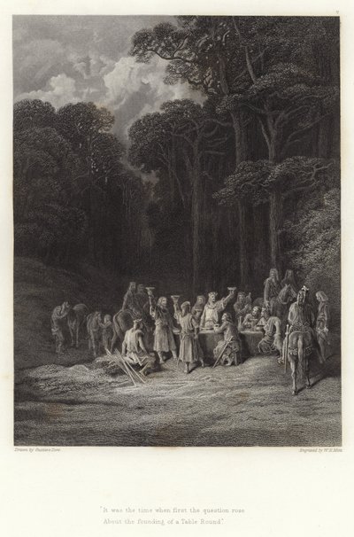 Ilustracja do Vivien autorstwa Alfreda Tennysona autorstwa Gustave Dore