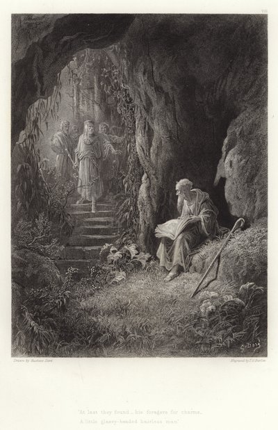 Ilustracja do Vivien autorstwa Alfreda Tennysona autorstwa Gustave Dore