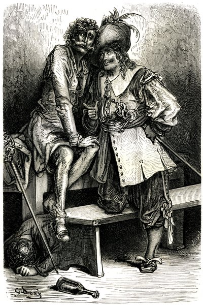 Ilustracja dla Kapitana Fracasse autorstwa Gustave Dore