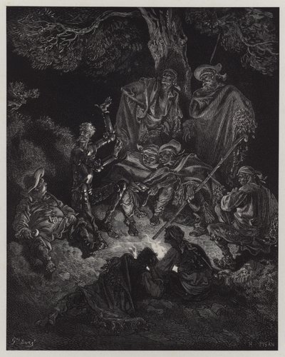 Ilustracja z Don Kichota z Manczy autorstwa Gustave Dore