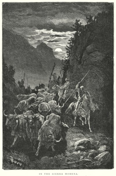 W Sierra Morena (rycina) autorstwa Gustave Dore