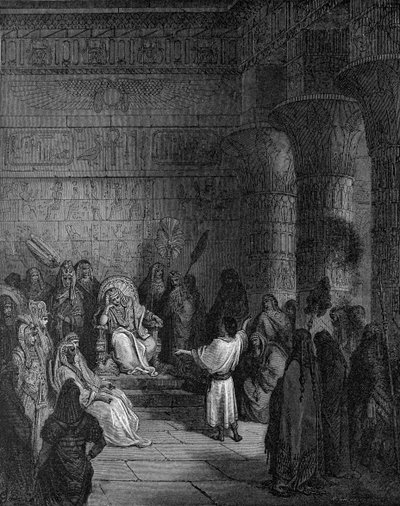 Józef interpretuje sen faraona autorstwa Gustave Dore