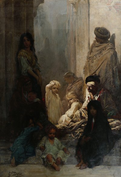 La Siesta - Pamiątka z Hiszpanii, 1868 autorstwa Gustave Dore