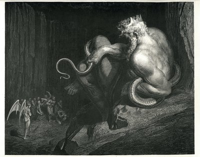 Minos: z The Enfer Dante Alighieri autorstwa Gustave Dore