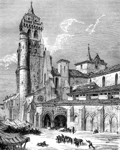 Klasztor Las Huelgas, Burgos, Hiszpania, XIX w. autorstwa Gustave Dore