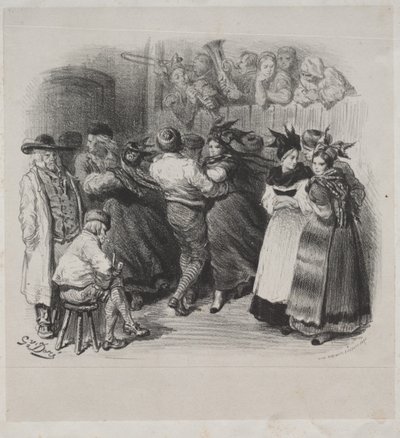Utwory muzyczne Ernesta Doré: Pamiątka Alzacji, Taniec alzacki - Strona tytułowa autorstwa Gustave Dore