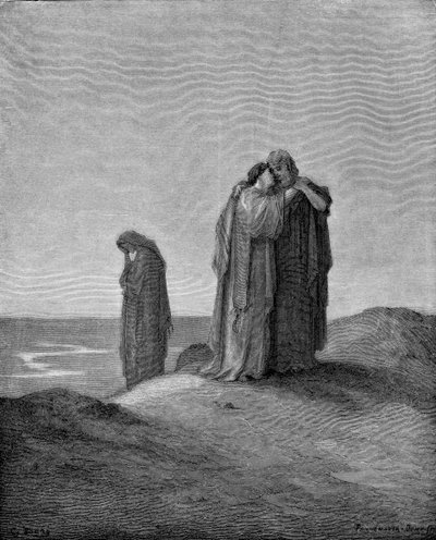 Noemi i jej synowe autorstwa Gustave Dore