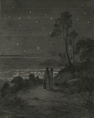 Teraz upłynął dzień, około 1890 roku. autorstwa Gustave Dore