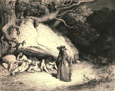 Tylko tak uciśniony, że żyjemy pragnąc bez nadziei, ok. 1890. autorstwa Gustave Dore
