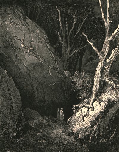 Dalej ruszył, zamknąłem jego kroki ścigane, c1890. autorstwa Gustave Dore