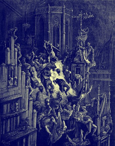 Orlando Furioso autorstwa Ludovico Ariosto autorstwa Gustave Dore