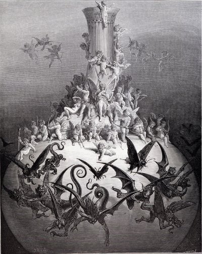Pantagruel - przez Rabelais, przez Gustave Doré autorstwa Gustave Dore