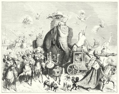 Skóra osła; Skóra osła (grawerowanie) autorstwa Gustave Dore