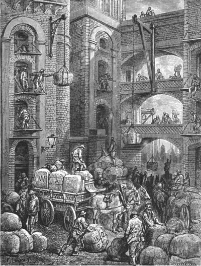 „Ulica śledziowa marynowana”, 1872. autorstwa Gustave Dore