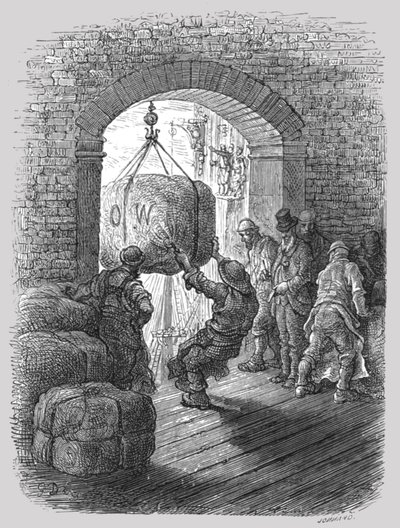 „Porterzy w pracy”, 1872. autorstwa Gustave Dore