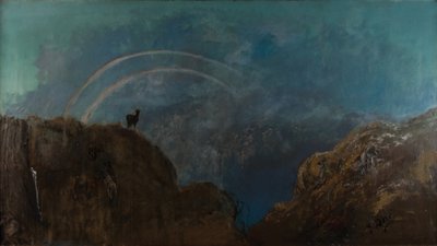 Tęczowy krajobraz autorstwa Gustave Dore