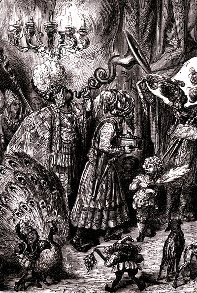 Sindbad żeglarz (Sinbad) - opowieść o tysiącu i jednej (1001) nocy - ilustracja Gustave