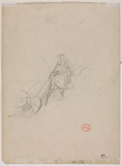 Szkic sceny myśliwskiej, ok. 1930 r. 1868. autorstwa Gustave Dore