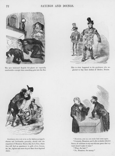 Szkice humorystyczne i groteskowe Gustave Dore (grafika) autorstwa Gustave Dore
