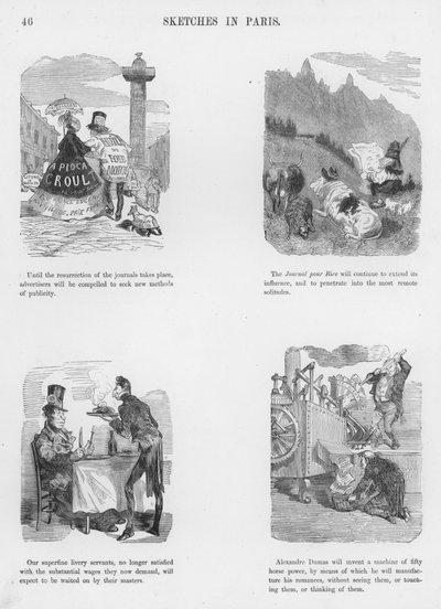 Szkice humorystyczne i groteskowe Gustave Dore (grafika) autorstwa Gustave Dore